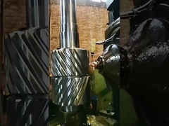 عمود تروس حلزونية مزدوجة من الفولاذ SAE 4340 DP 1.5 24T للتطبيقات الشاقة